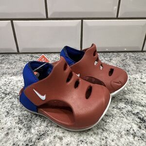 Nike Sunray Protect 3 Baby‎ 2C Canyon Rust/Blue Kids Water shoes Sandal New